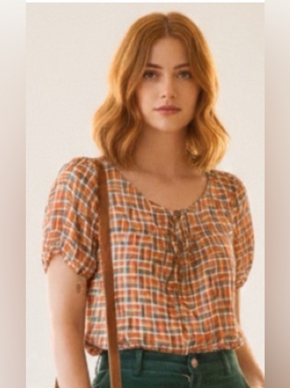 ModCloth Geometric Print Blouse L Retro Boho Teacher Artsy